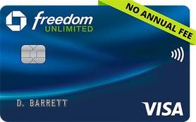 The Chase Freedom Unlimited® - Direct to App Testing card